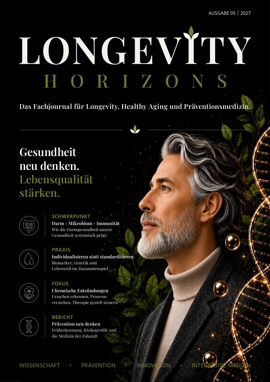 Cover Longevity Horizons — Ausgabe 05 | 2027