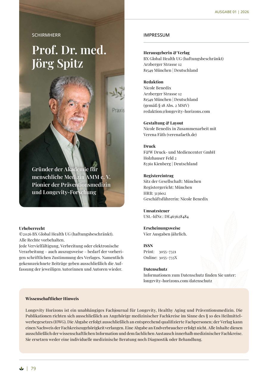 Schirmherr Prof. Dr. med. Jörg Spitz
